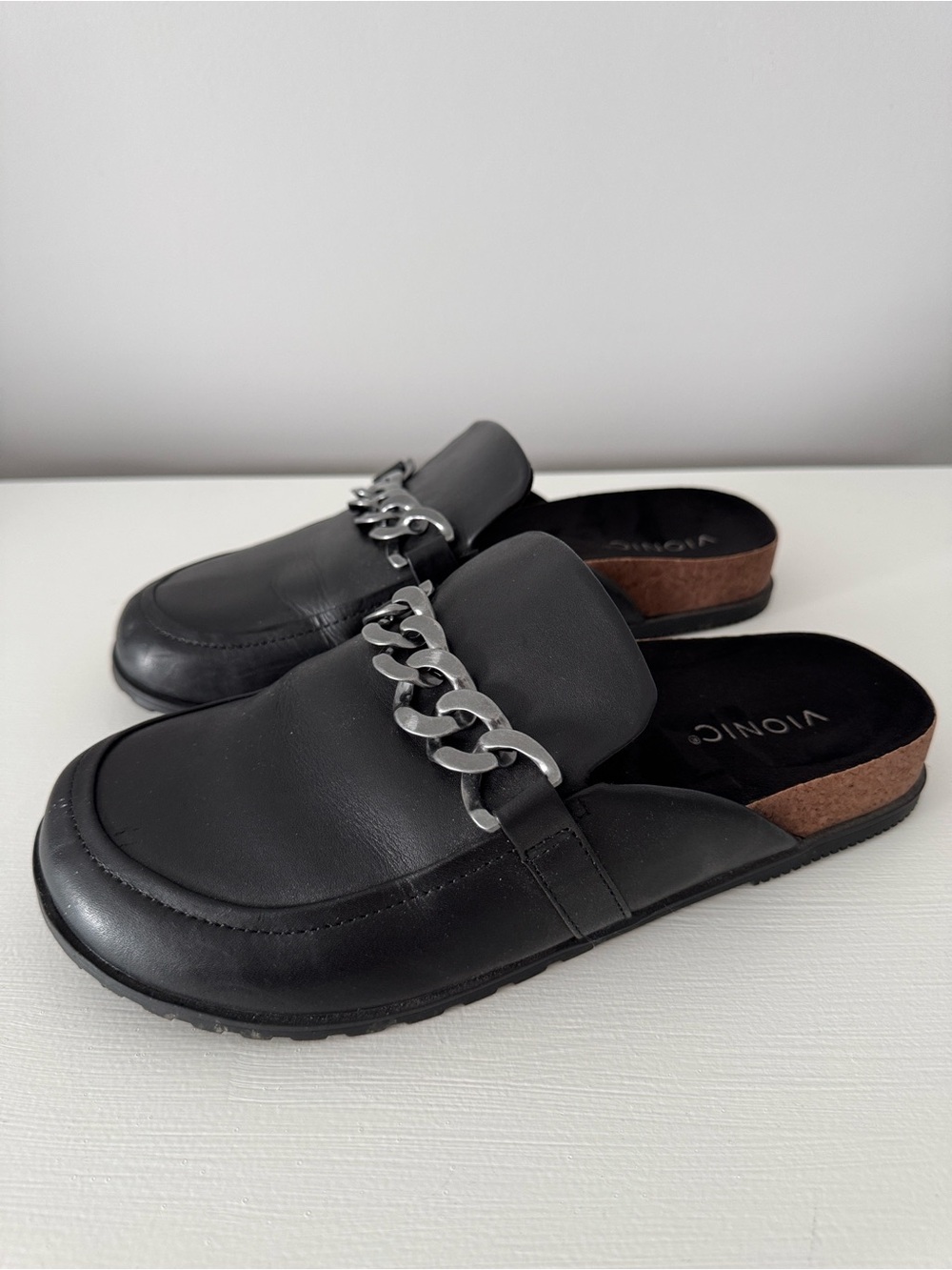 Vionic “Georgie” blk leather sz 9 EUC - Picture 6 of 6